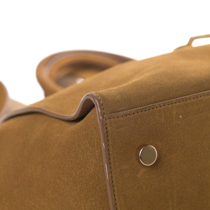 Saint Laurent Suede Small Monogram Downtown Cabas Light Ocre 9 of 18