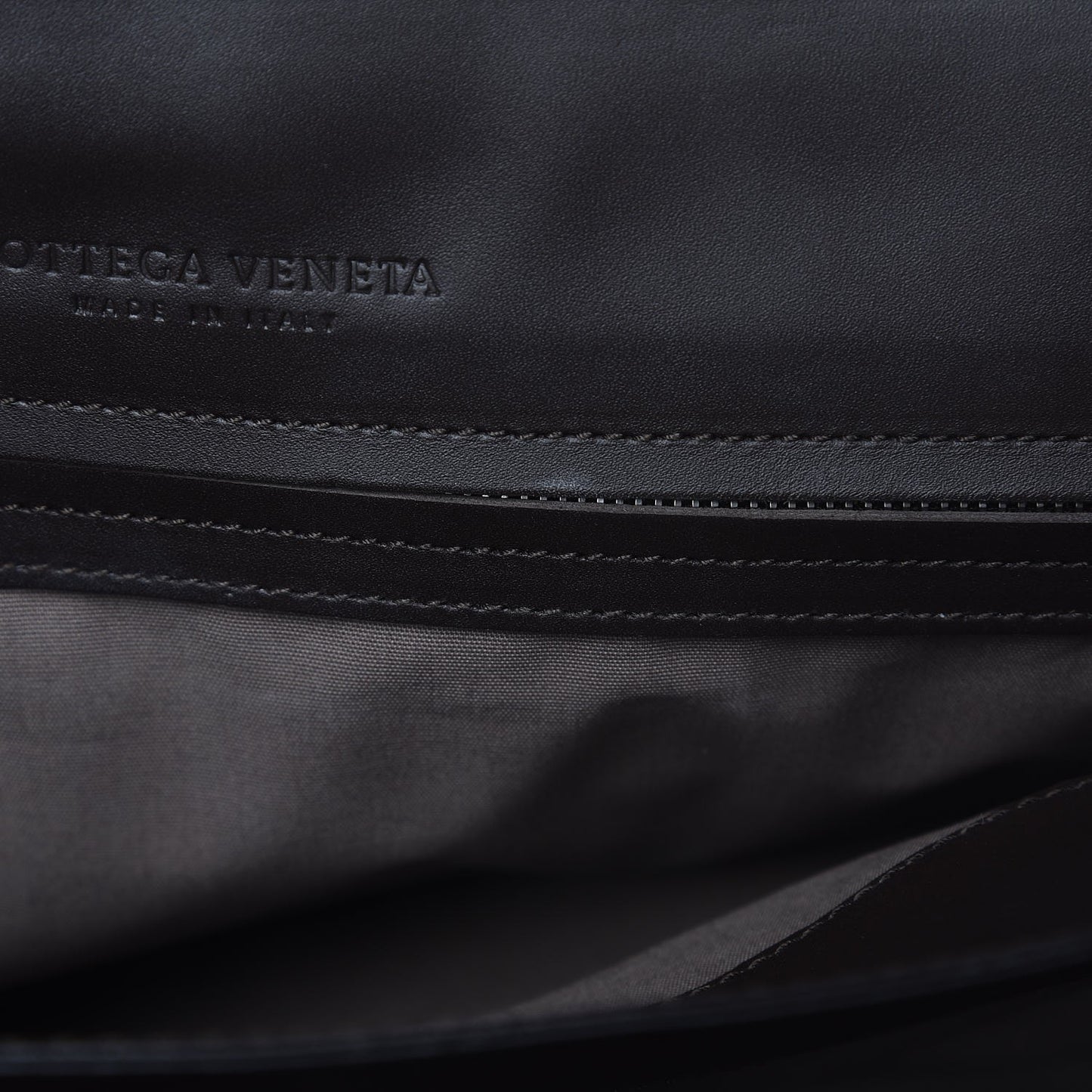 Calfskin Intrecciato Briefcase Ebano