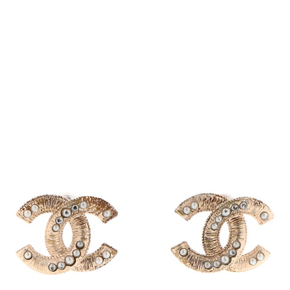 Chanel Pearl CC Earrings Gold 1 of 4
