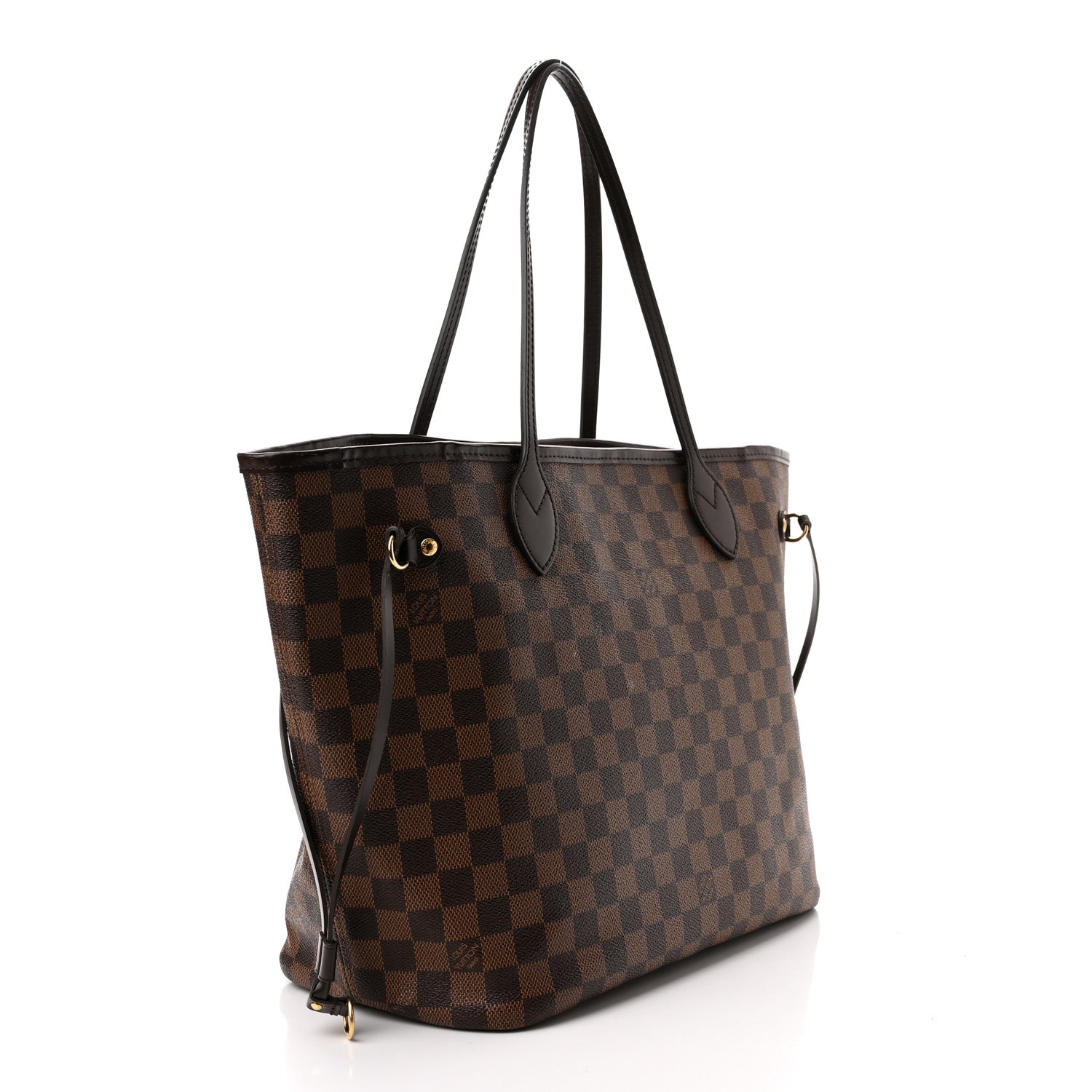 Louis Vuitton Damier Ebene Neo Neverfull MM Rose Ballerine 4 of 11