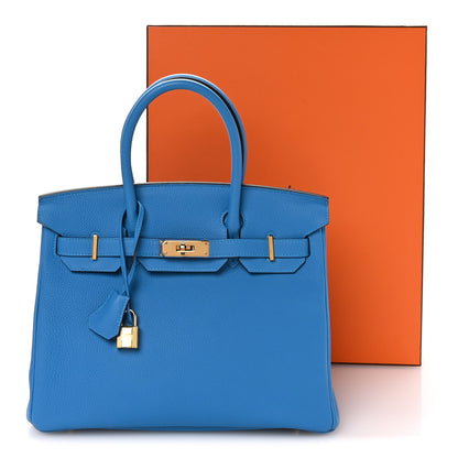 Hermes Togo BIRKIN 30 Bleu Zanzibar 11 of 11