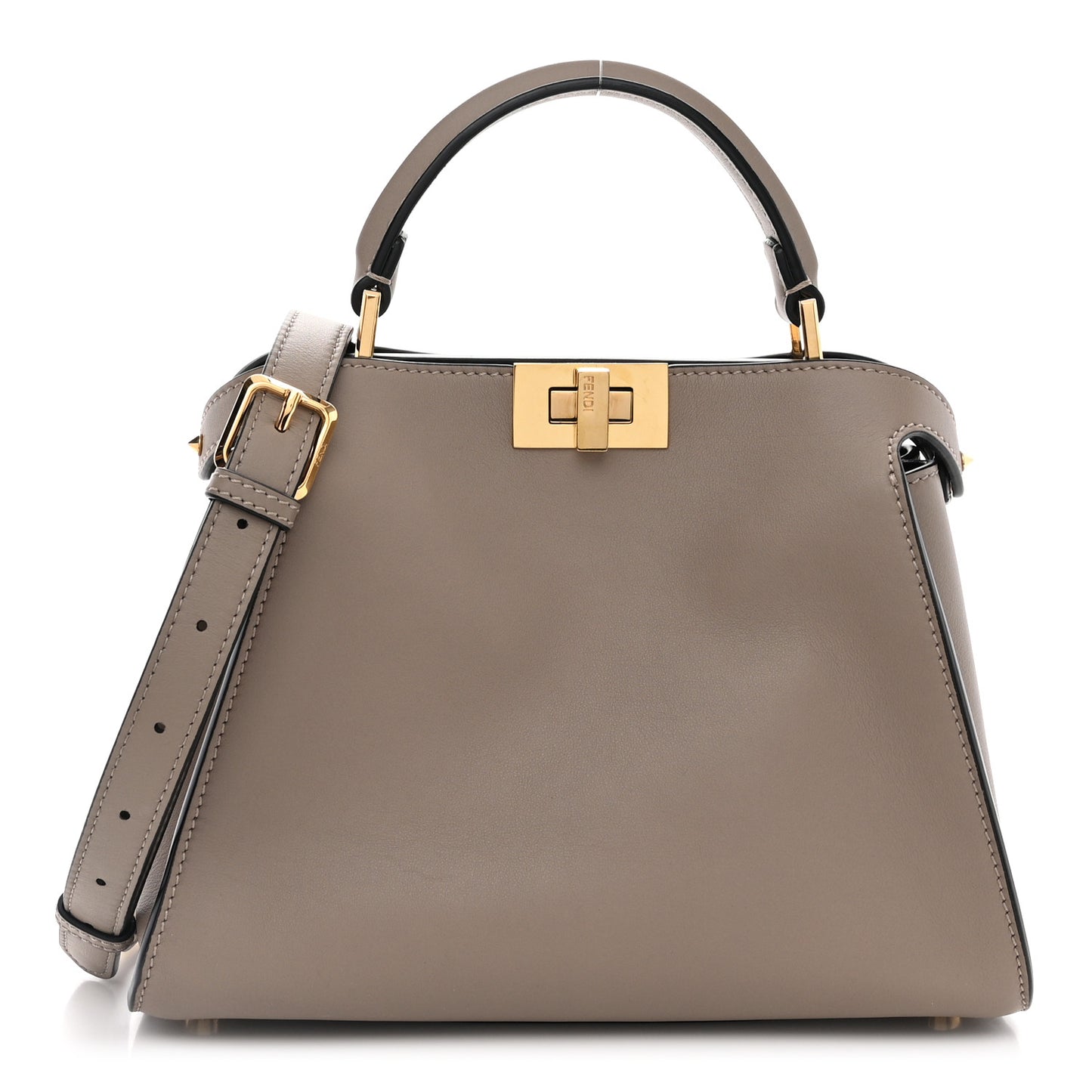 Vitello Tahiti Burro Medium Peekaboo Iconic Essentially Satchel Tortora Black