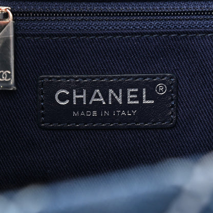 Chanel Denim Quilted Large Coco Handle Shopping Tote Blue 7 of 11