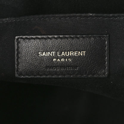 Saint Laurent Calfskin Matelasse Monogram Lou Camera Bag Black 6 of 11