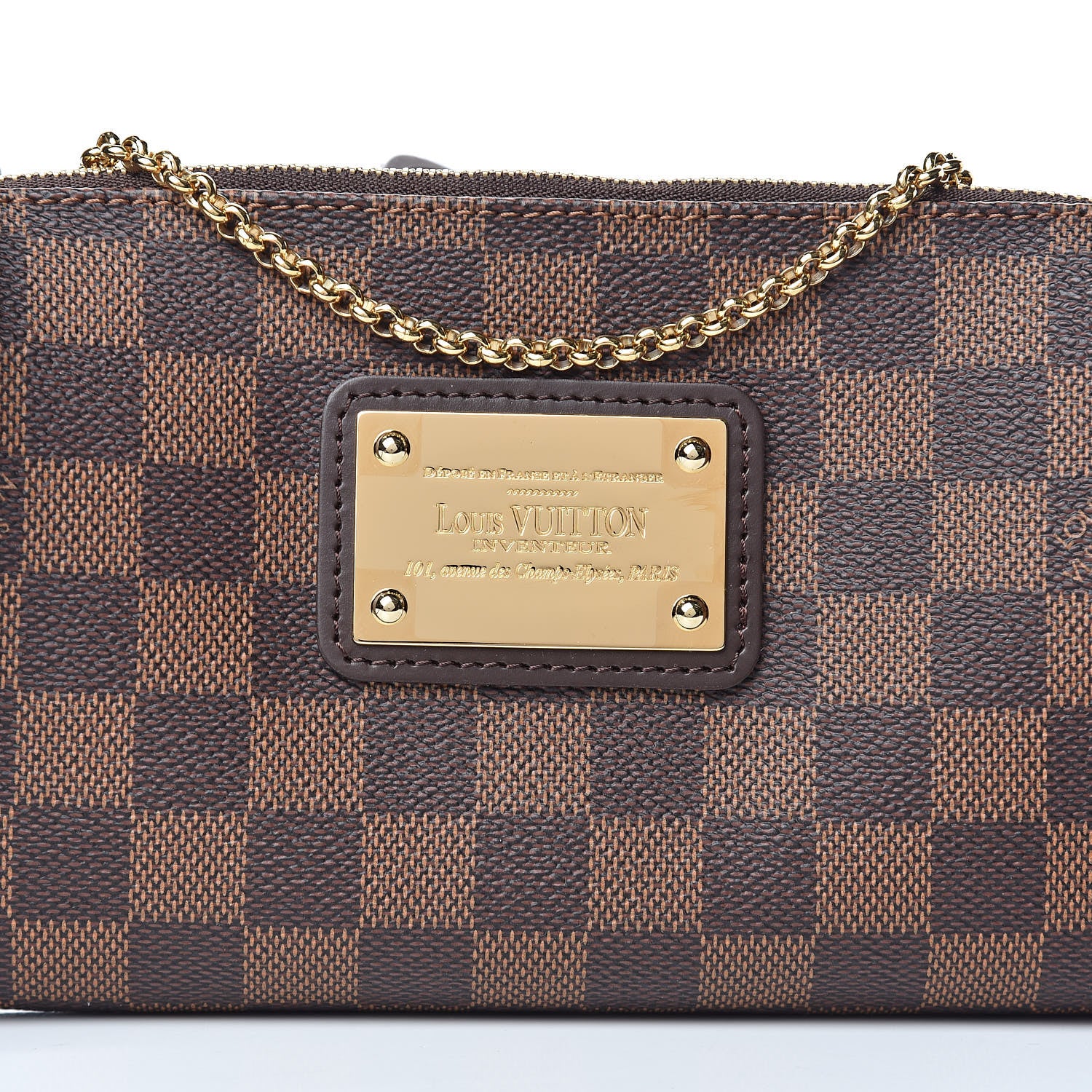 Louis Vuitton Damier Ebene Eva Clutch 10 of 10