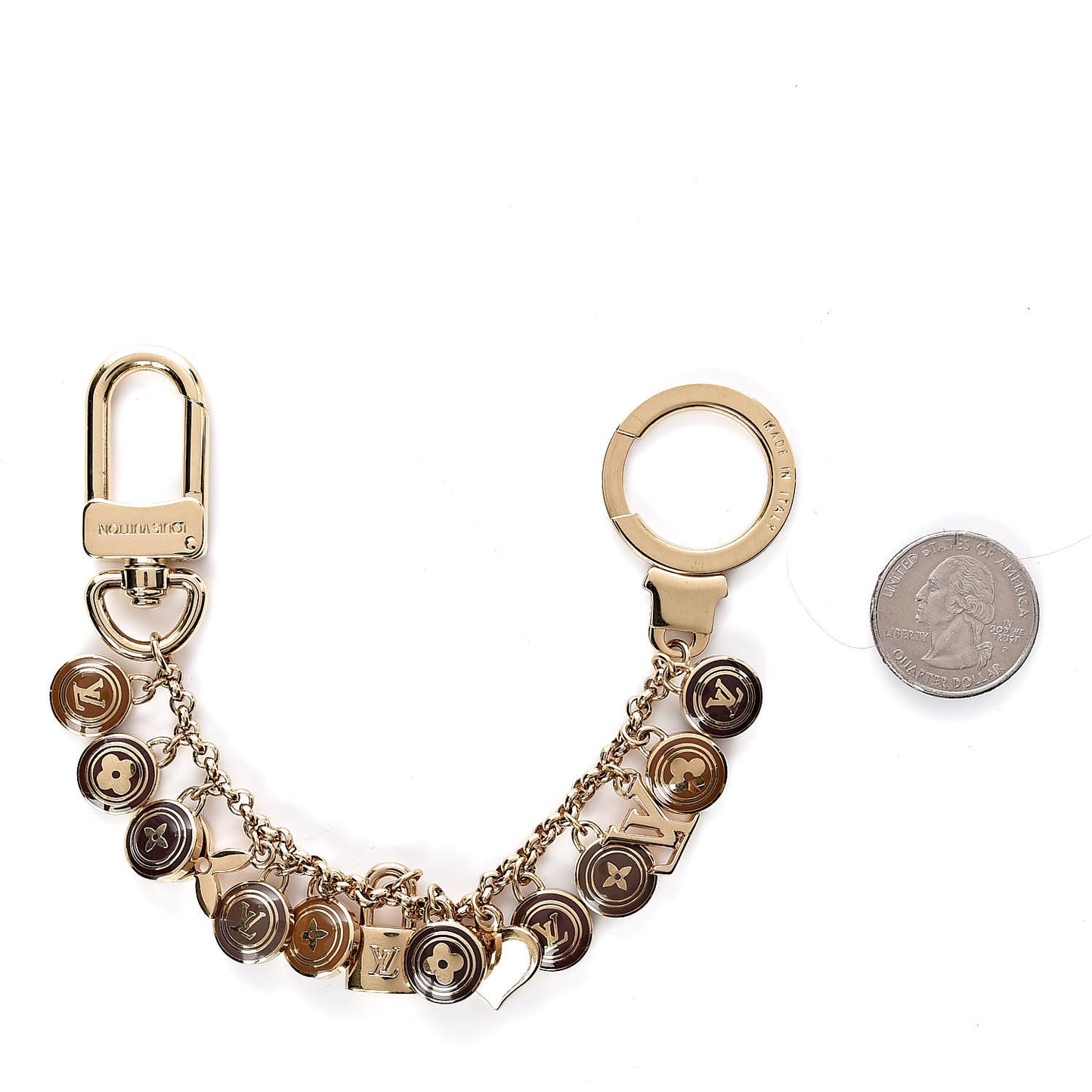 Pastilles Key Chain Bag Charm Brown