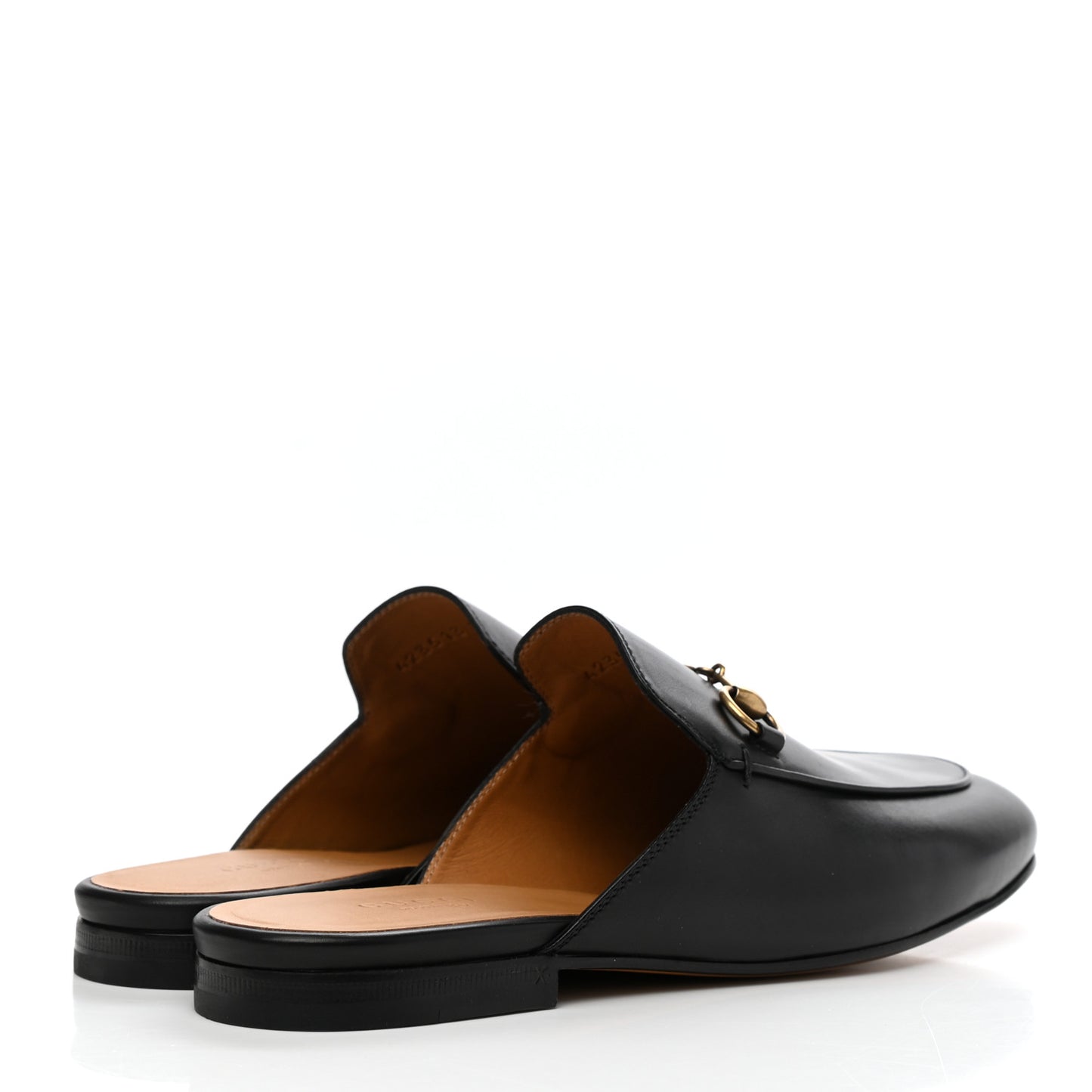 Calfskin Womens Princetown Slippers 37 Black