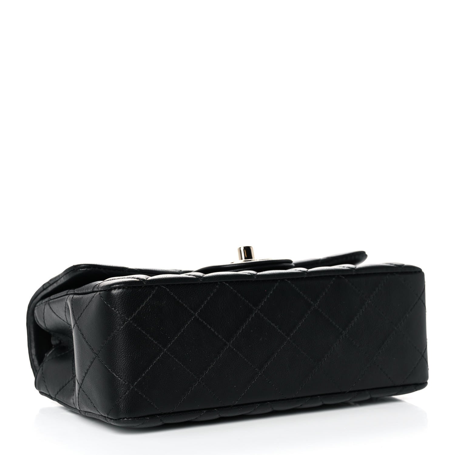 Chanel Lambskin Quilted Mini Rectangular Flap Black 4 of 11