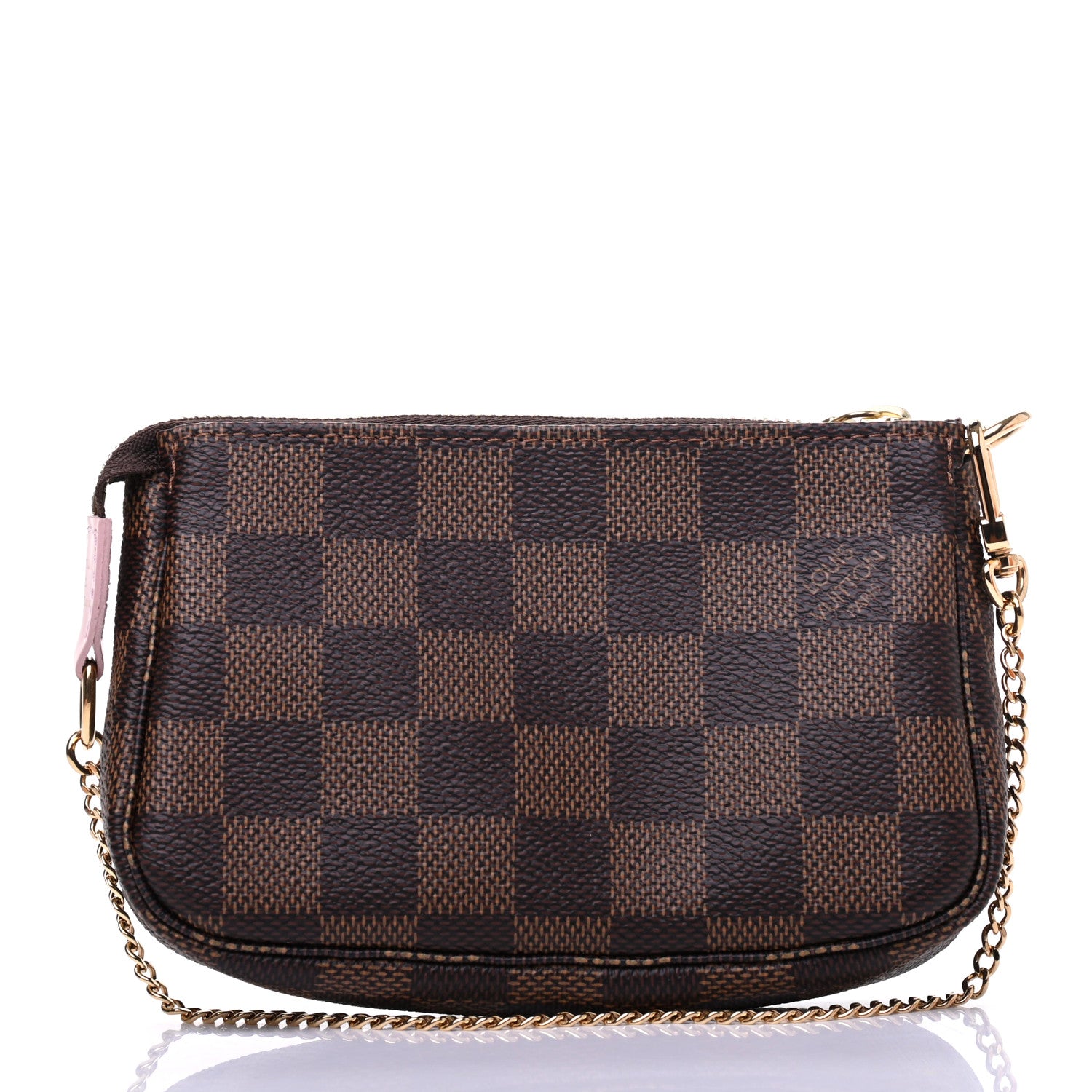 Louis Vuitton Damier Ebene 2020 Christmas Animation Big Wheel Mini Pochette Accessories Rose Ballerine 3 of 8