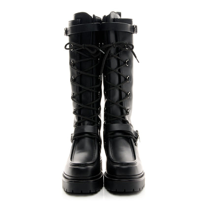 Hermes Calfskin Landscape Boots 38 Black 2 of 9