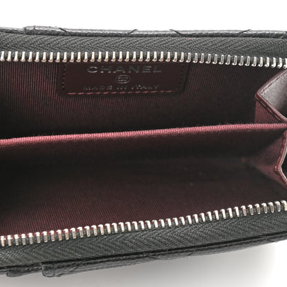 Chanel Caviar Quilted Zip Card Holder Black 5 of 7
