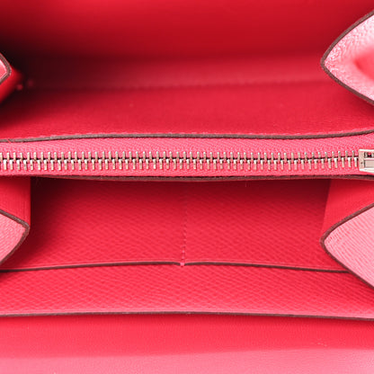 Hermes Epsom Constance Short Wallet Rose Extreme 5 of 7