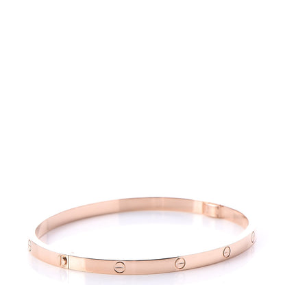 Cartier 18K Pink Gold Small LOVE Bracelet 17 3 of 10