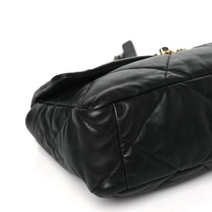Chanel Lambskin Quilted Large Chanel 19 Flap Black 9 of 12