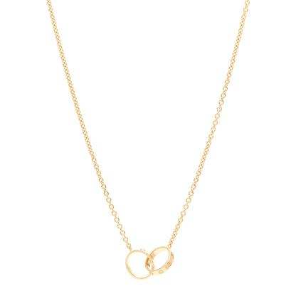 Cartier 18K Yellow Gold Interlocking LOVE Necklace 1 of 6