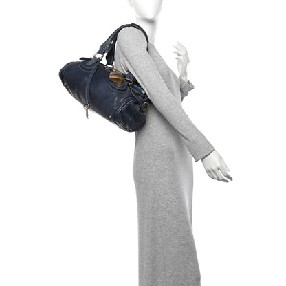 Chloe Calfskin Paddington Satchel Blue 2 of 13