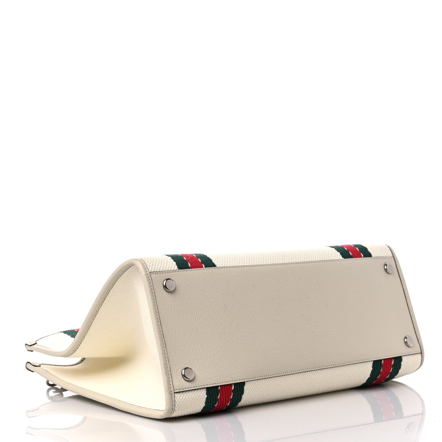 Canvas Interlocking GG Canvas Tote White
