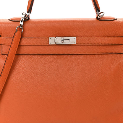 Hermes Togo Kelly Retourne 35 Orange 8 of 16