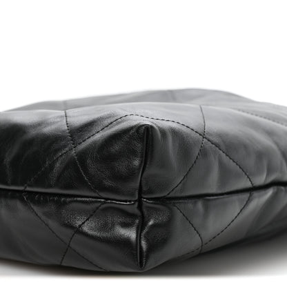 Chanel Shiny Calfskin Quilted Small Chanel 22 Black 11 of 11