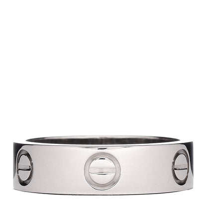 Cartier 18K White Gold 5.5mm LOVE Ring 55 7.25 3 of 4