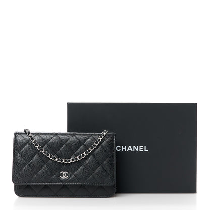 Chanel Caviar Quilted Wallet on Chain WOC Black 12 of 12