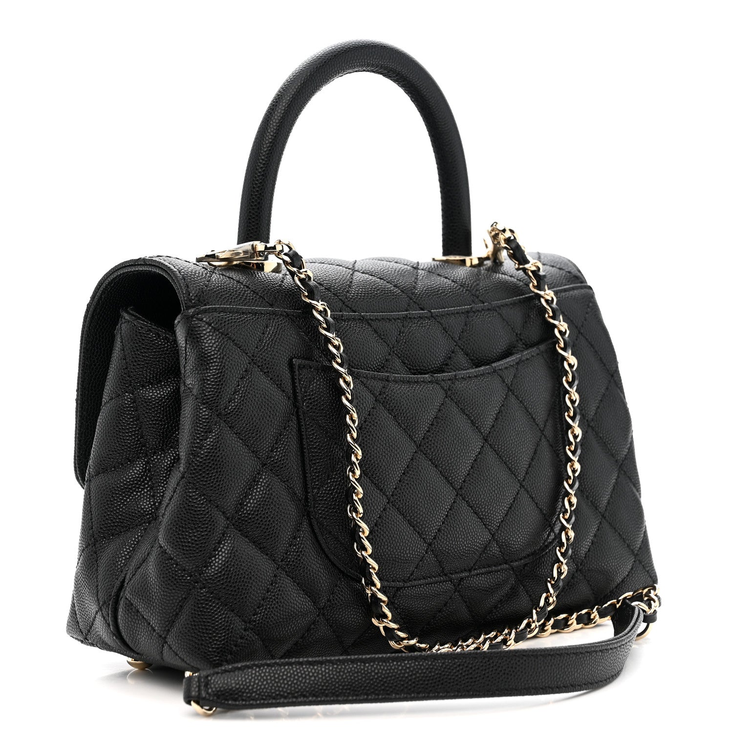 Chanel Caviar Quilted Mini Coco Handle Flap Black 3 of 11