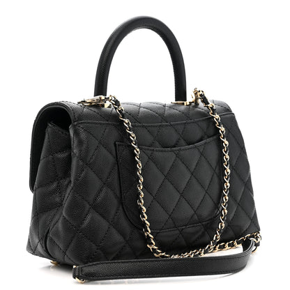 Chanel Caviar Quilted Mini Coco Handle Flap Black 3 of 11