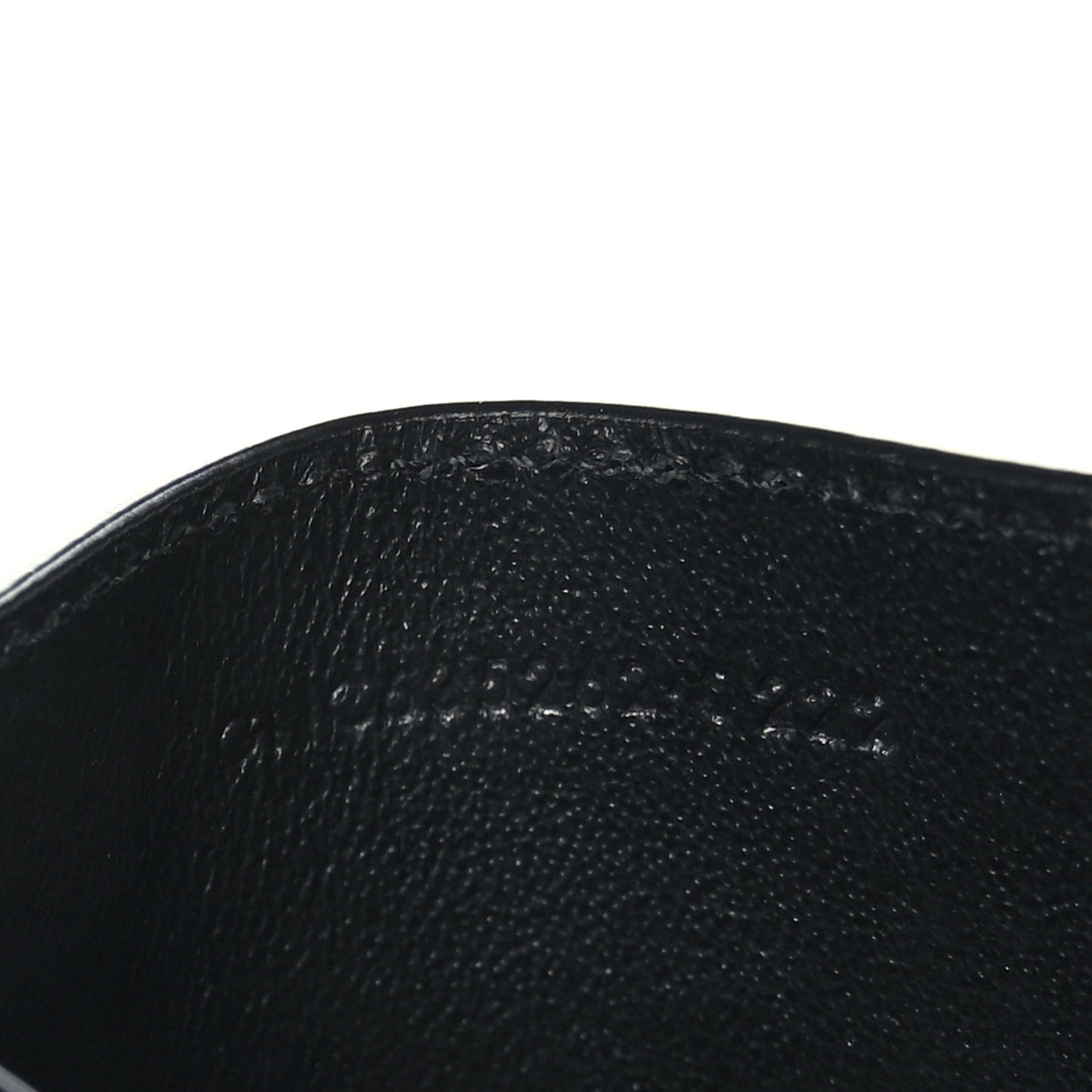 Calfskin Tiny Cassandre Credit Card Case Black