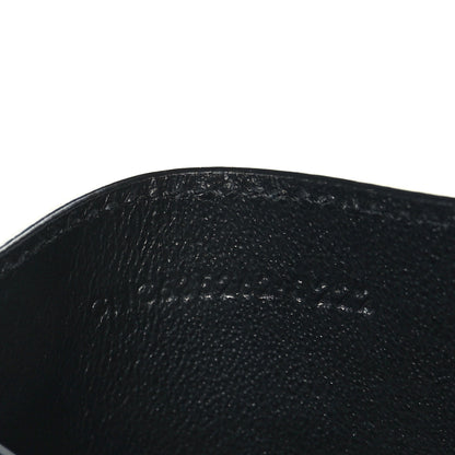 Saint Laurent Calfskin Tiny Cassandre Credit Card Case Black 7 of 7