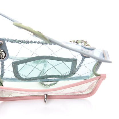 Chanel Lambskin PVC Quilted Mini Coco Splash Flap Blue Green 4 of 8