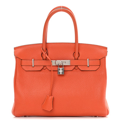 Hermes Taurillon Clemence Birkin 30 Feu 1 of 14