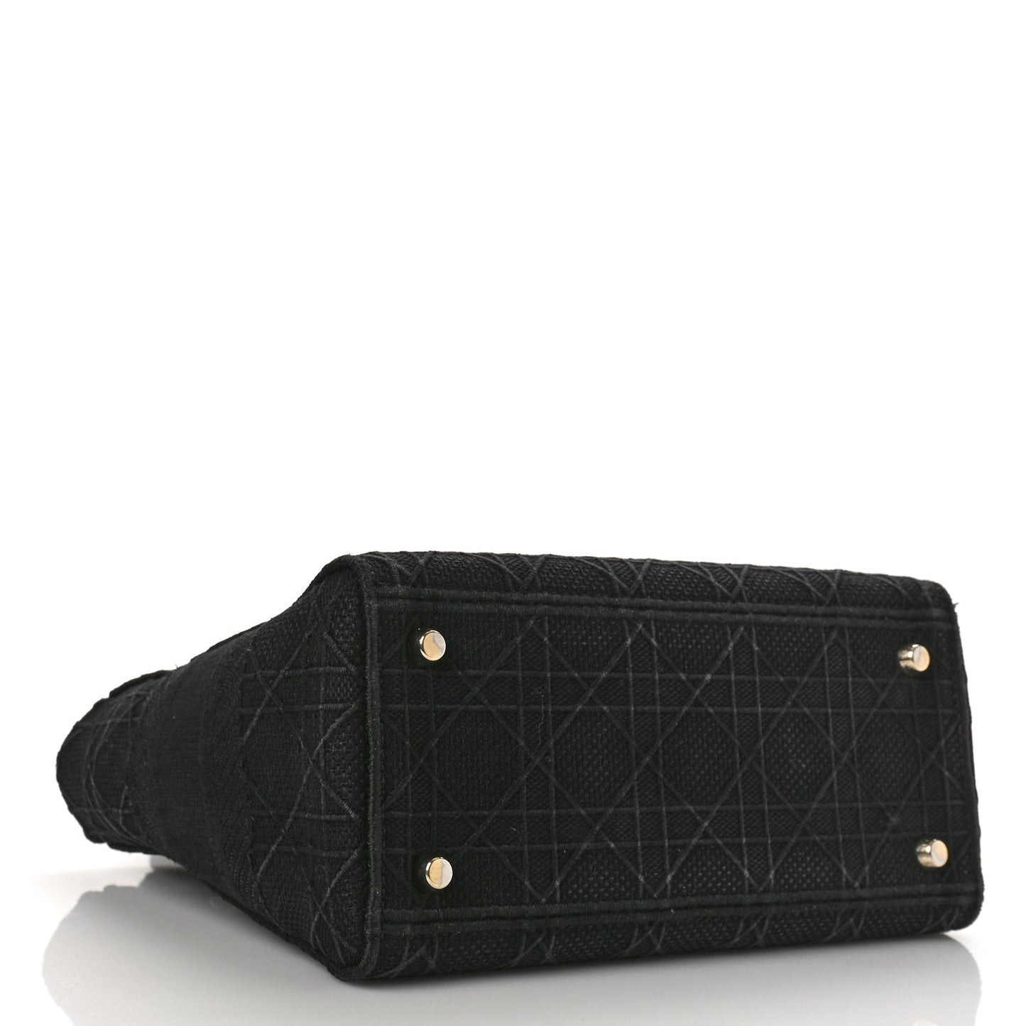 Canvas Embroidered Cannage Medium Lady D-Lite Black