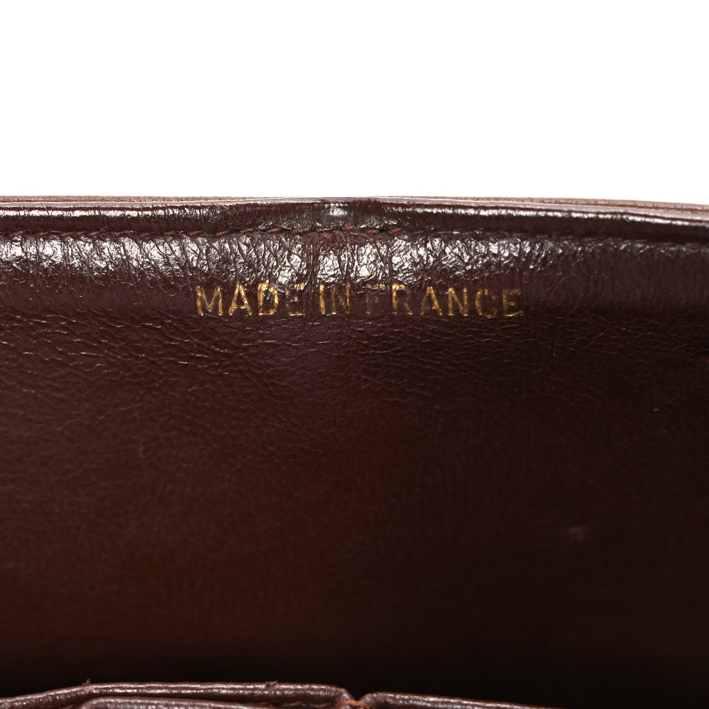 Lambskin Quilted Small Double Flap Brown