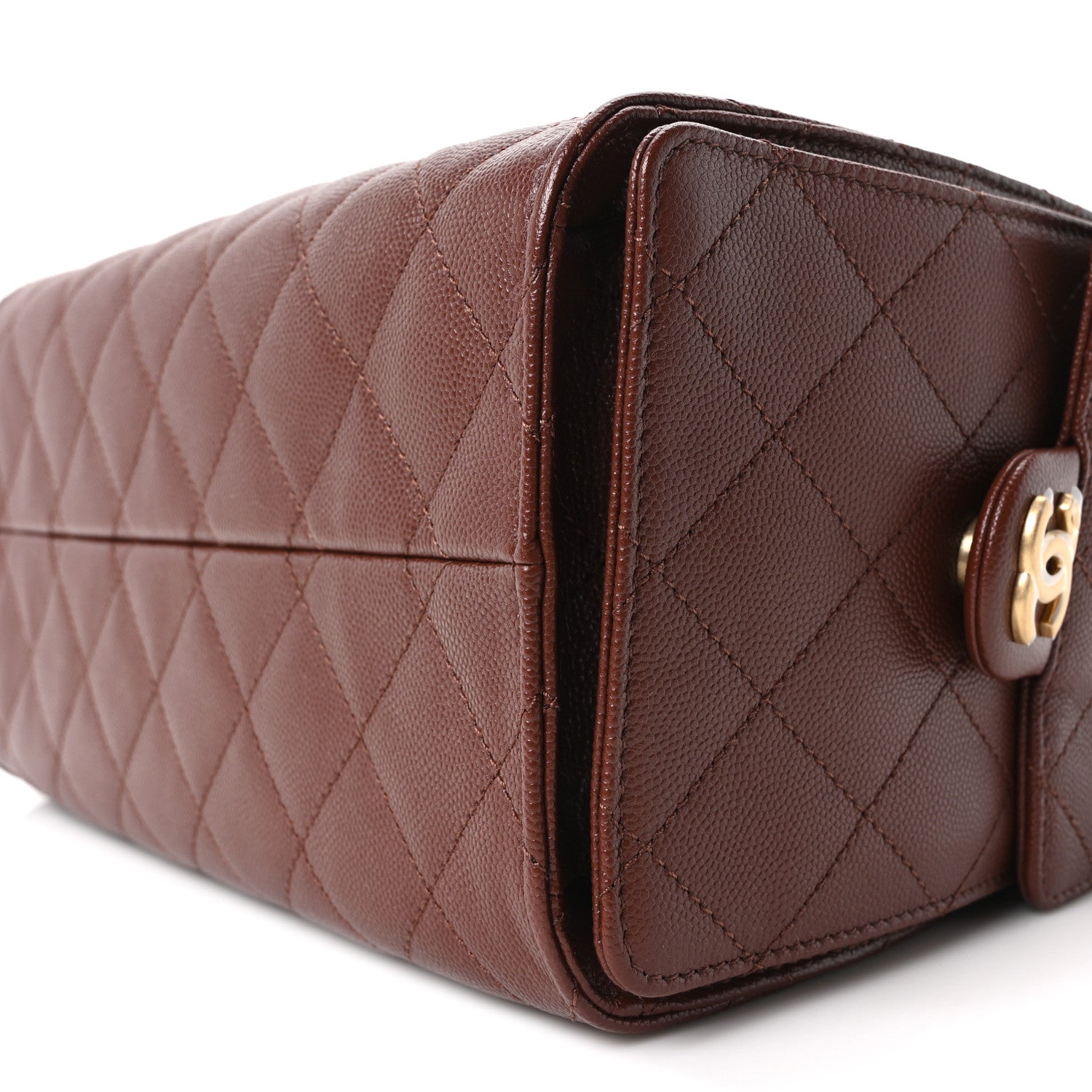 Chanel Caviar Quilted Small Chanel 25 Handbag Brown 10 of 11