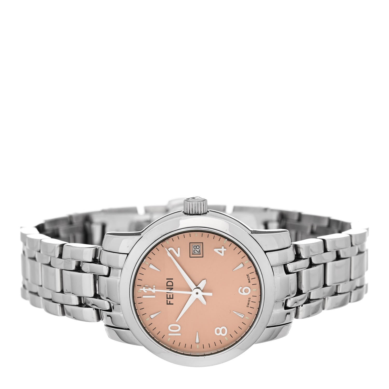 Fendi Stainless Steel 26mm 2100L Quartz Watch Pink 2 of 4