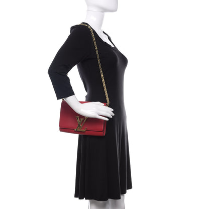 Louis Vuitton Calfskin Chain Louise GM Framboise 2 of 11