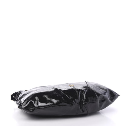 Givenchy Crinkled Patent Hobo Black 3 of 9