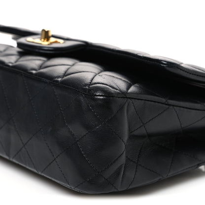 Chanel Lambskin Quilted Medium Double Flap Black 10 of 10