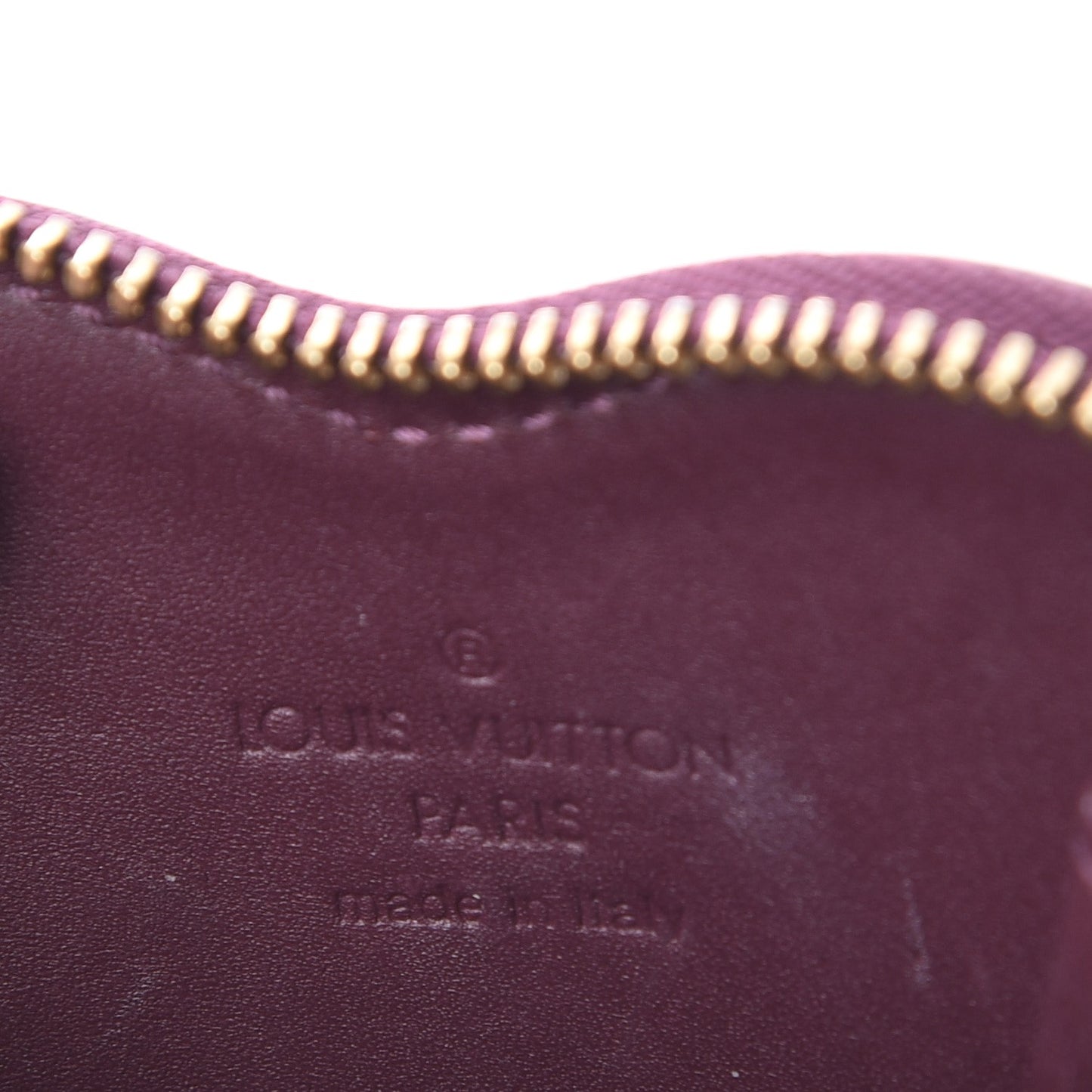 Vernis Heart Coin Purse Violet