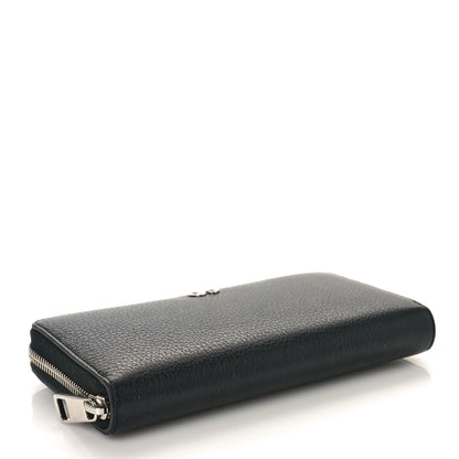 Gucci Pebbled Calfskin Dorian Zip Around Wallet Black 4 of 8