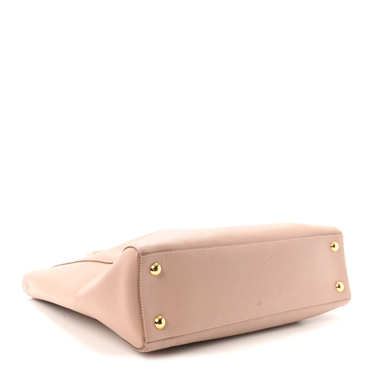 Saffiano Soft Calfskin Double Handle Satchel Cipria