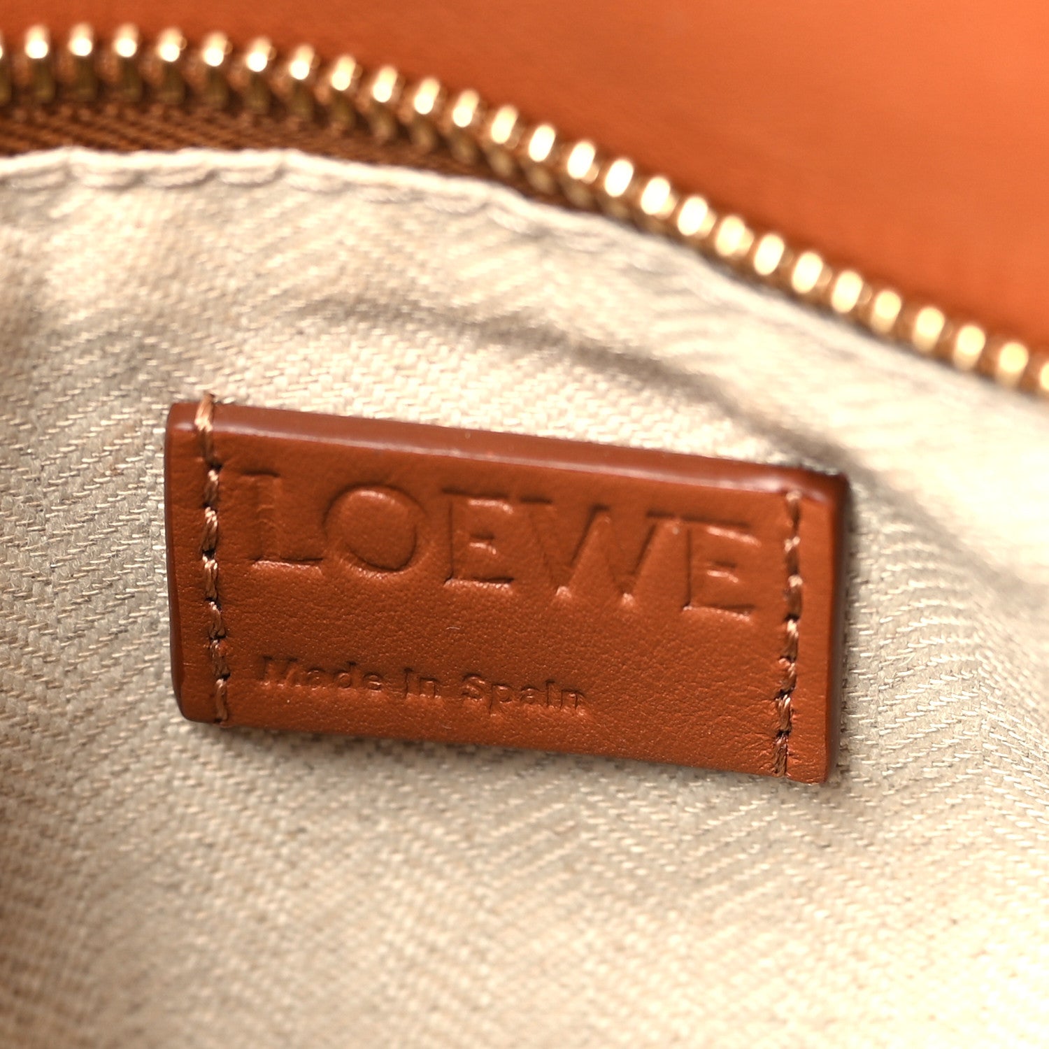 Loewe Calfskin Paula's Ibiza Degrade Small Puzzle Edge Bag Lemon Tan 6 of 8