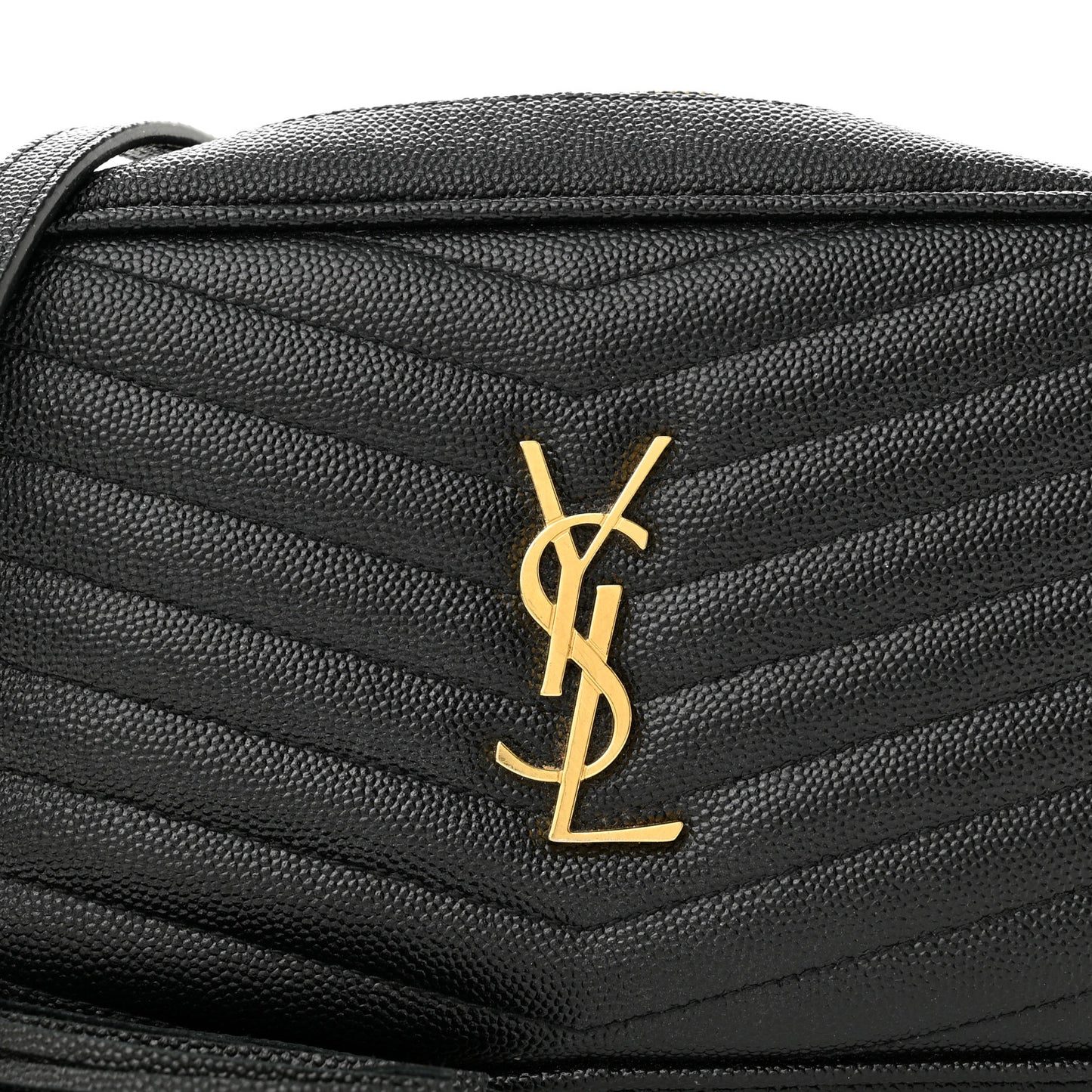 Grain De Poudre Matelasse Monogram Mini Lou Camera Bag Black