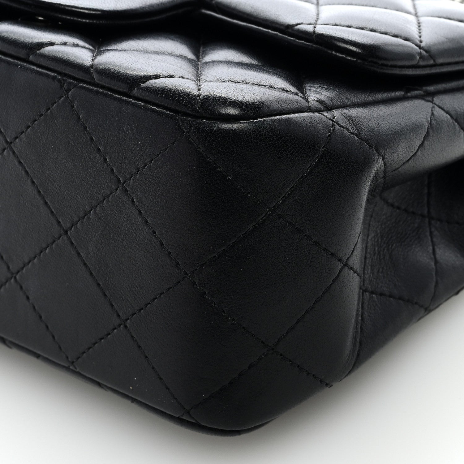 Chanel Lambskin Quilted Mini Square Flap Black 9 of 9