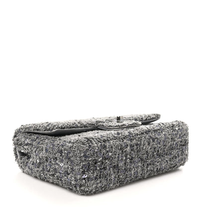 Chanel Tweed Sequin Mini Rectangular Flap Grey 4 of 10