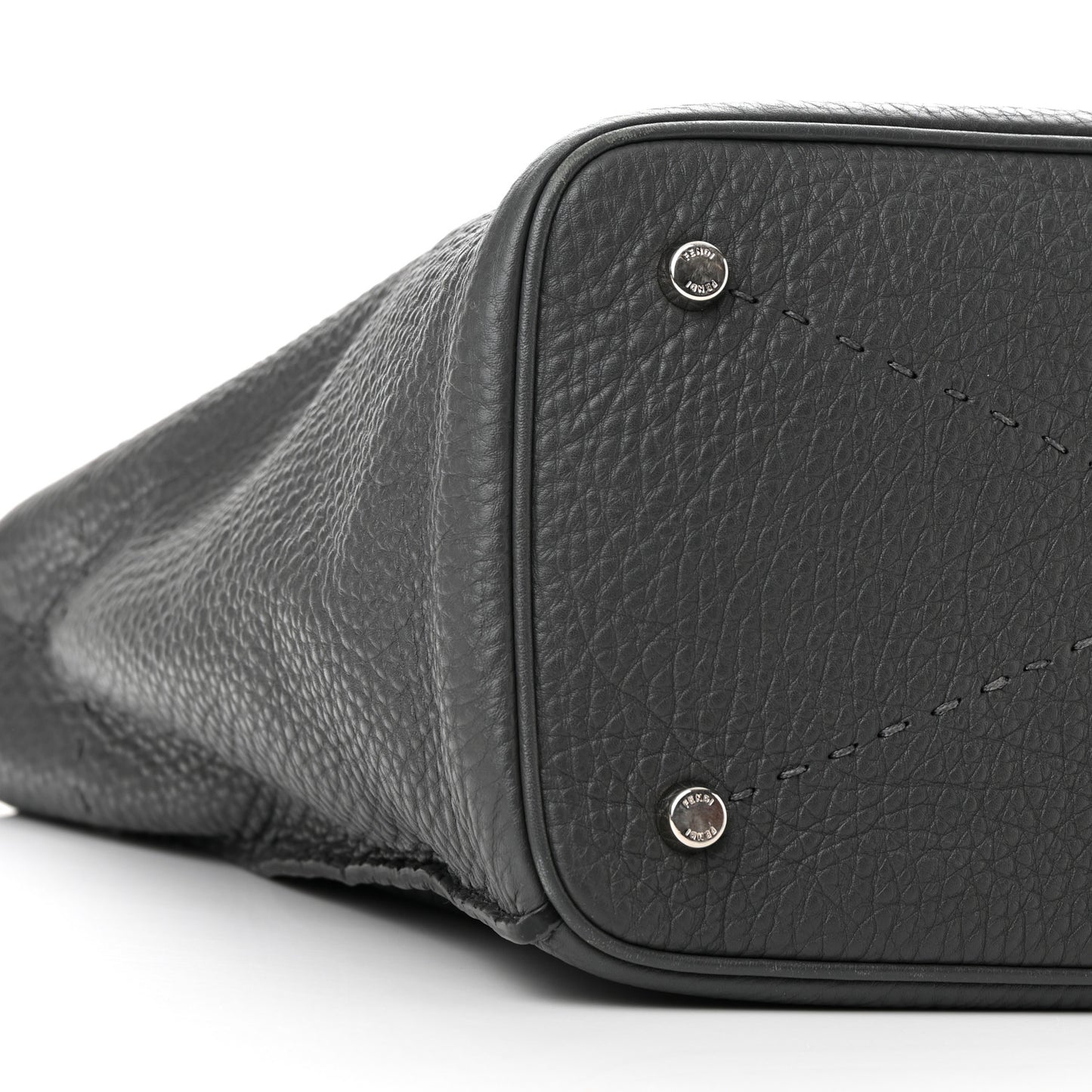 Cuoio Romano Selleria Large Anna Bucket Bag Asfalto