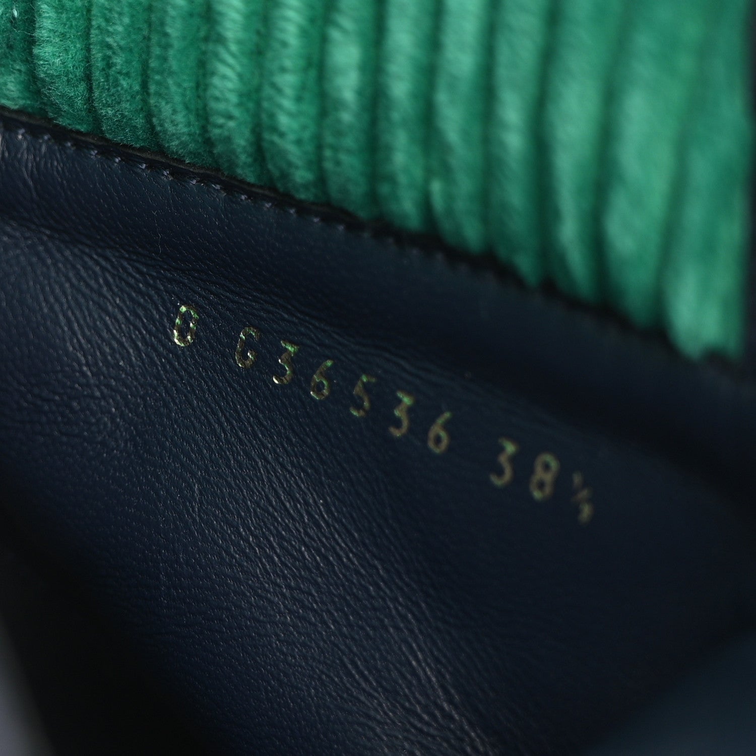 Chanel Suede Calfskin Velvet Quilted CC Combat Boots 38.5 Navy Green Black 8 of 12