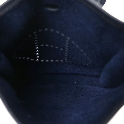 Hermes Taurillon Clemence Evelyne TPM  Bleu Nuit Bleu Indigo 5 of 10