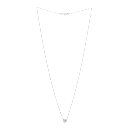 Roberto Coin 18K White Gold Diamond .50ct Diamonds by the Inch Pendant Necklace 3 of 5