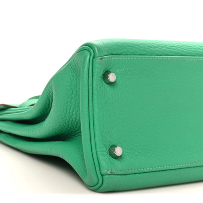 Hermes Taurillon Clemence Kelly Retourne 32 Menthe 9 of 10